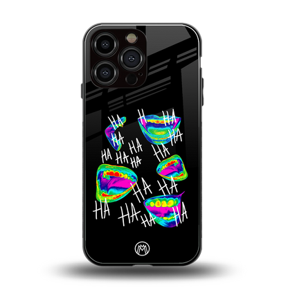 hahahahahaha back phone cover | glass case for iphone 14 pro max