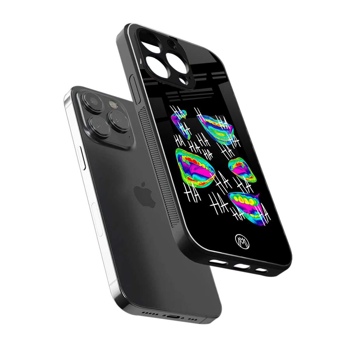 hahahahahaha back phone cover | glass case for iphone 15 pro max