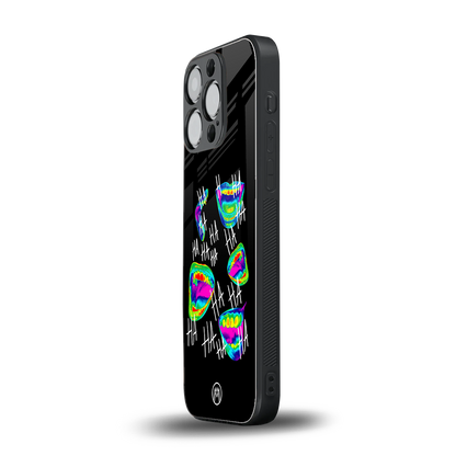 hahahahahaha back phone cover | glass case for iphone 16 pro