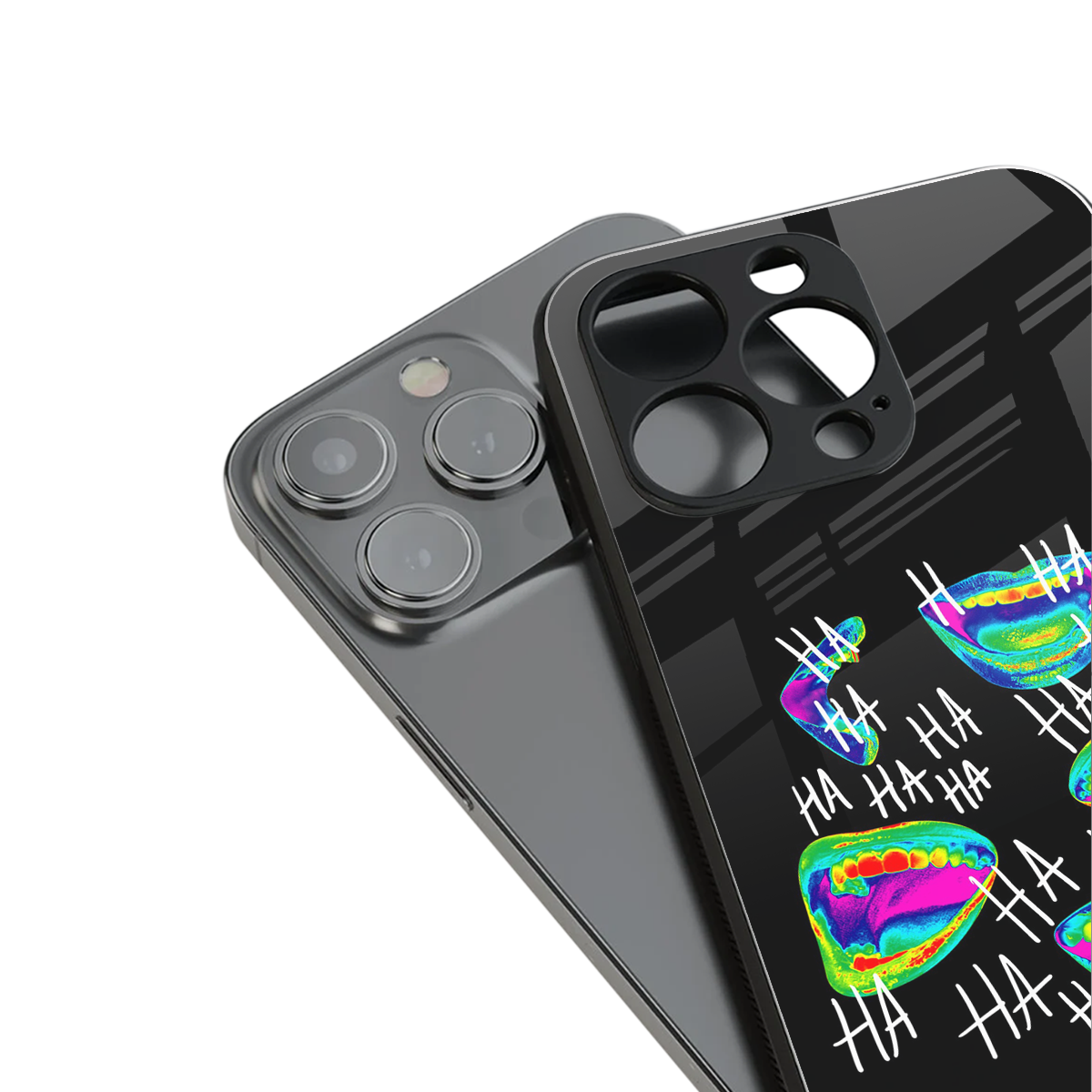 hahahahahaha back phone cover | glass case for iphone 14 pro max
