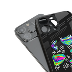 hahahahahaha back phone cover | glass case for iphone 15 pro