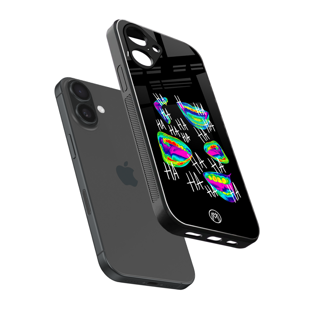 hahahahahaha back phone cover | glass case for iphone 16