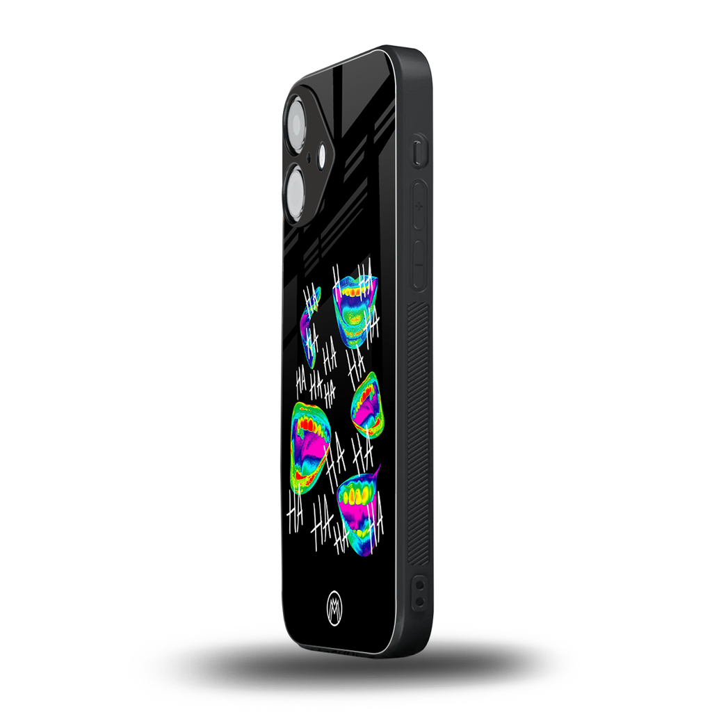 hahahahahaha back phone cover | glass case for iphone 16