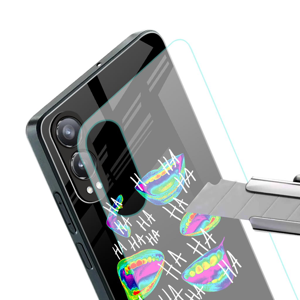 hahahahahaha back phone cover | glass case for oneplus nord ce 4 lite