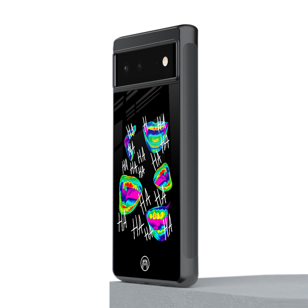 hahahahahaha back phone cover | glass case for Google Pixel 6A