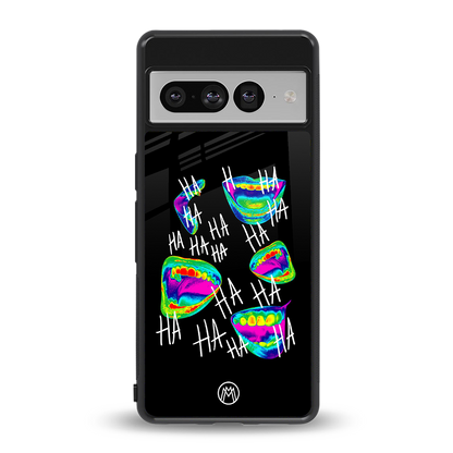 hahahahahaha back phone cover | glass case for google pixel 7 pro