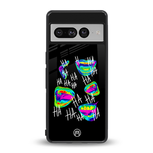 hahahahahaha back phone cover | glass case for google pixel 7 pro