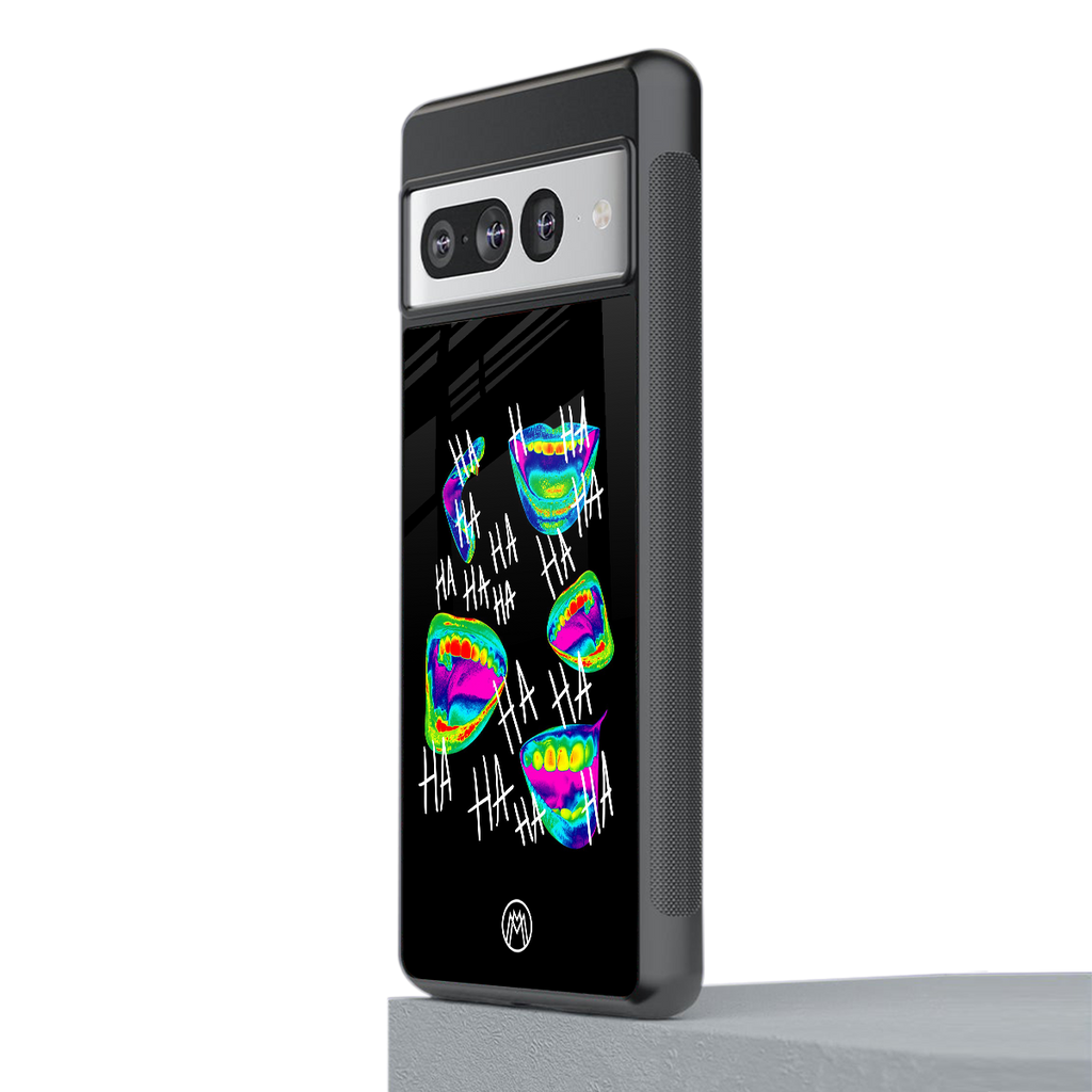 hahahahahaha back phone cover | glass case for google pixel 7 pro