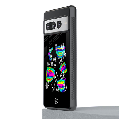 hahahahahaha back phone cover | glass case for google pixel 7 pro