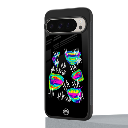 hahahahahaha back phone cover | glass case for google pixel 9 pro