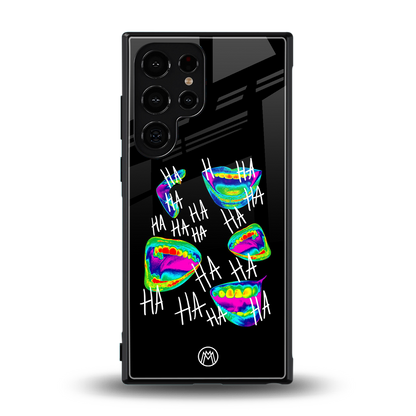 hahahahahaha back phone cover | glass case for samsung galaxy s24 ultra