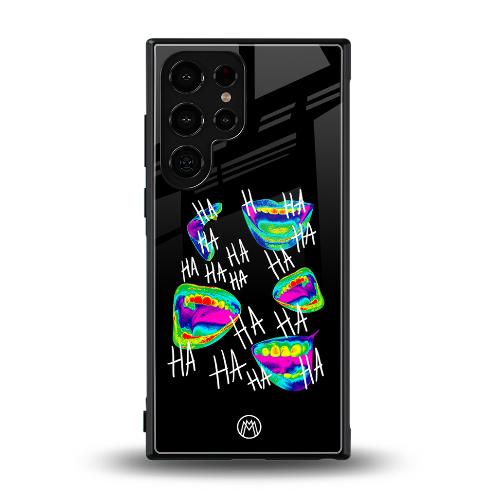 hahahahahaha back phone cover | glass case for samsung galaxy s23 ultra