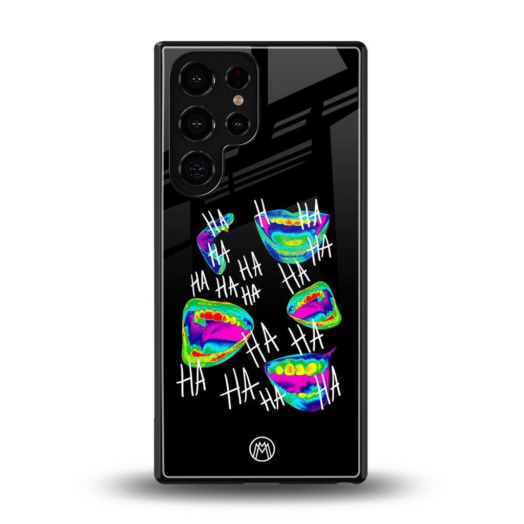 hahahahahaha back phone cover | glass case for samsung galaxy s25 ultra
