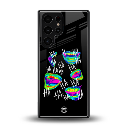 hahahahahaha back phone cover | glass case for samsung galaxy s25 ultra