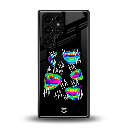hahahahahaha back phone cover | glass case for samsung galaxy s25 ultra