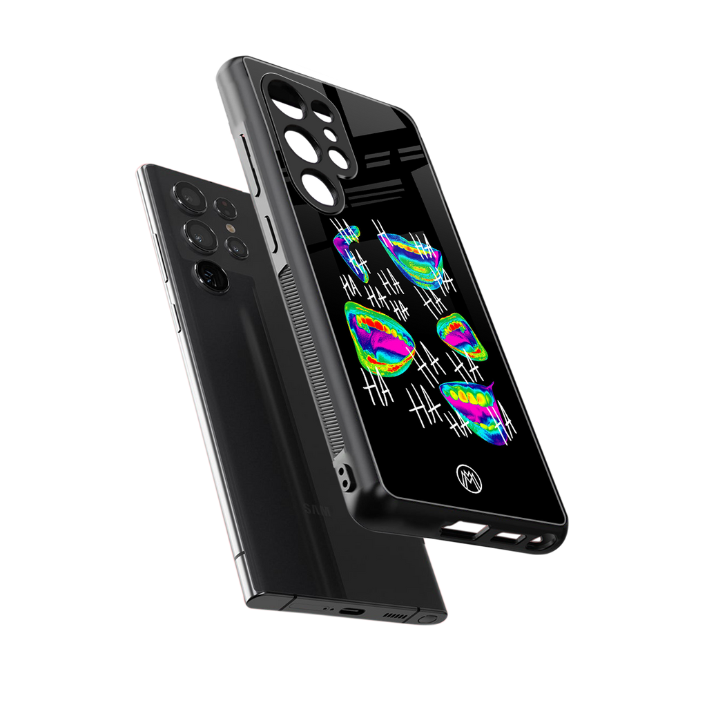 hahahahahaha back phone cover | glass case for samsung galaxy s25 ultra