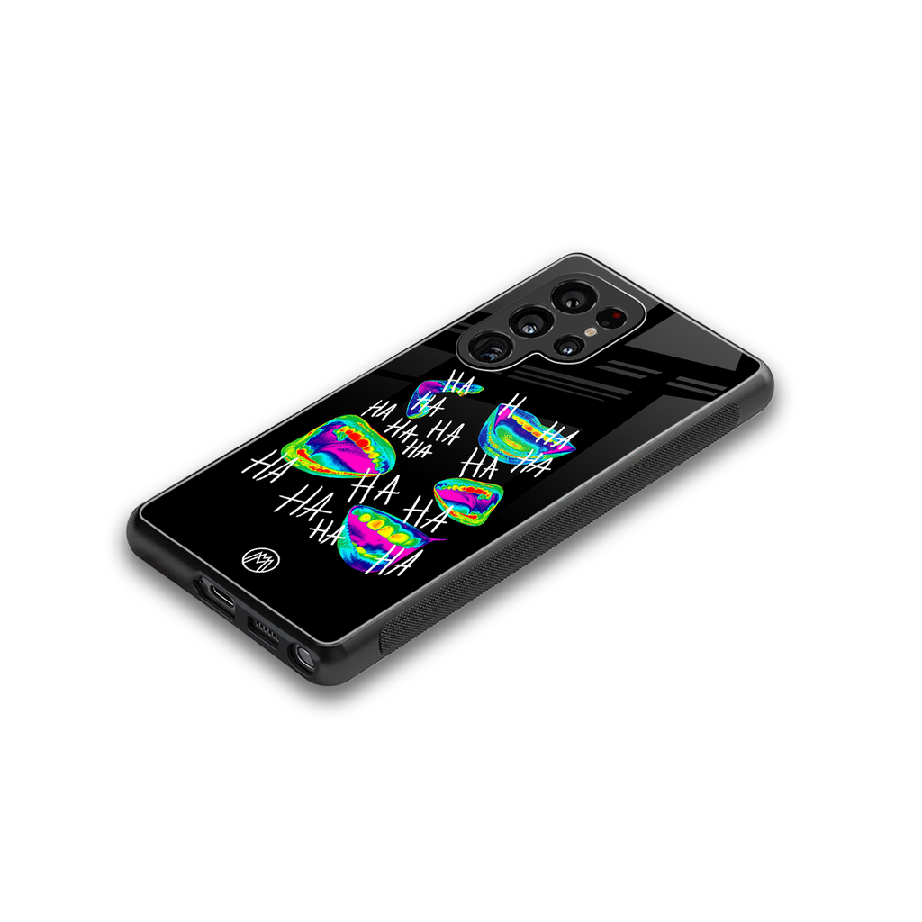 hahahahahaha back phone cover | glass case for samsung galaxy s25 ultra