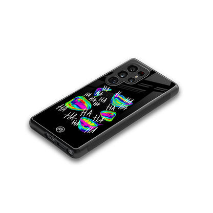 hahahahahaha back phone cover | glass case for samsung galaxy s25 ultra