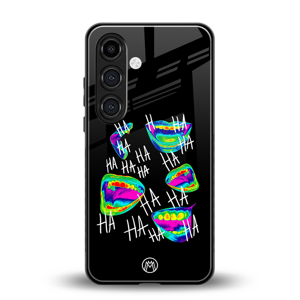 hahahahahaha back phone cover | glass case for samsung galaxy s24