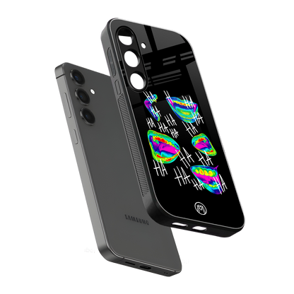 hahahahahaha back phone cover | glass case for samsung galaxy s24 plus