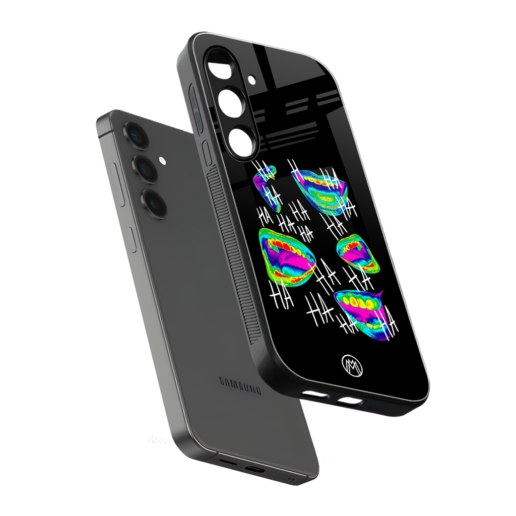 hahahahahaha back phone cover | glass case for samsung galaxy s25 plus