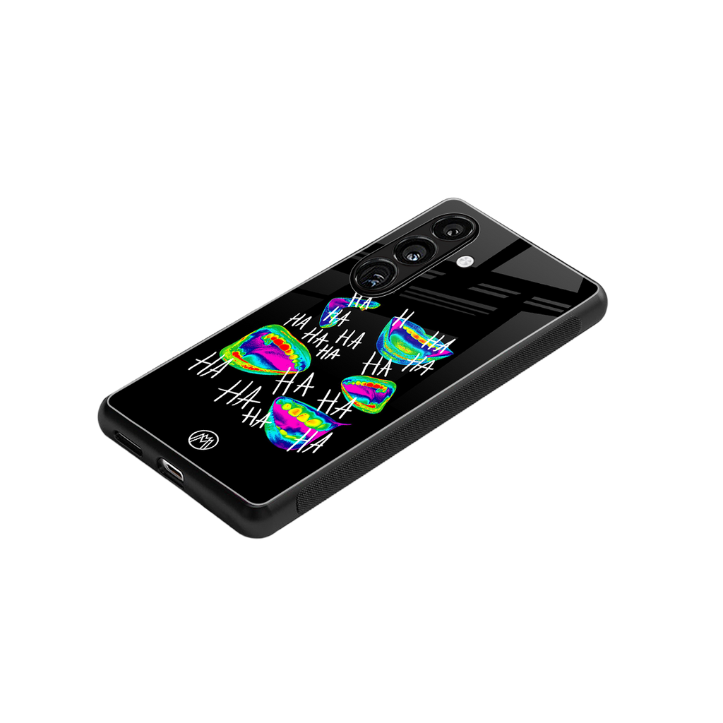 hahahahahaha back phone cover | glass case for samsung galaxy s25