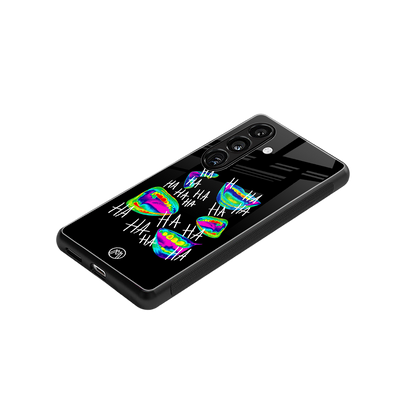 hahahahahaha back phone cover | glass case for samsung galaxy s24 plus