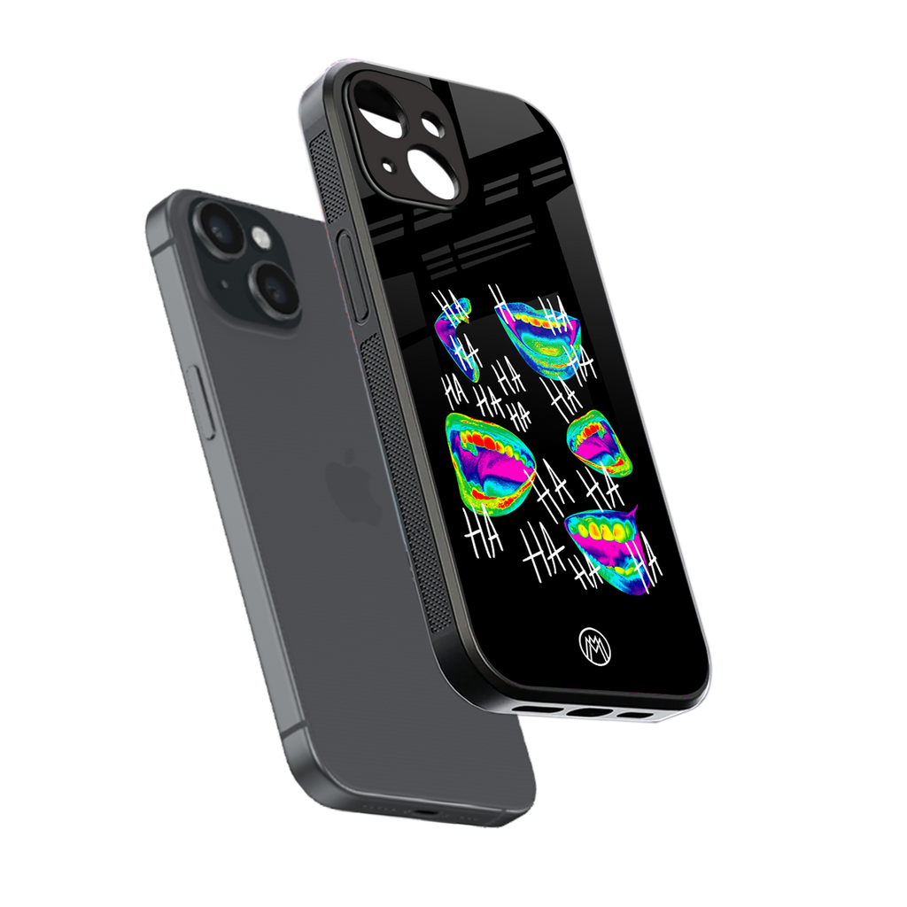 hahahahahaha back phone cover | glass case for iphone 15