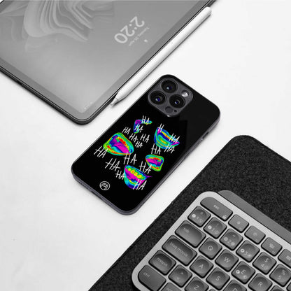 hahahahahaha back phone cover | glass case for iphone 13 mini