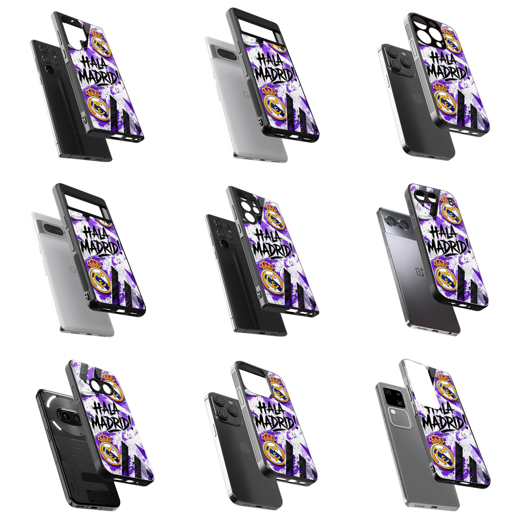 Durable Glass Back Mobile Case for iPhone, Samsung, OnePlus, Google Pixel, Redmi, Vivo, Oppo