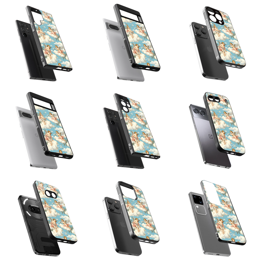 Durable Glass Back Mobile Case for iPhone, Samsung, OnePlus, Google Pixel, Redmi, Vivo, Oppo
