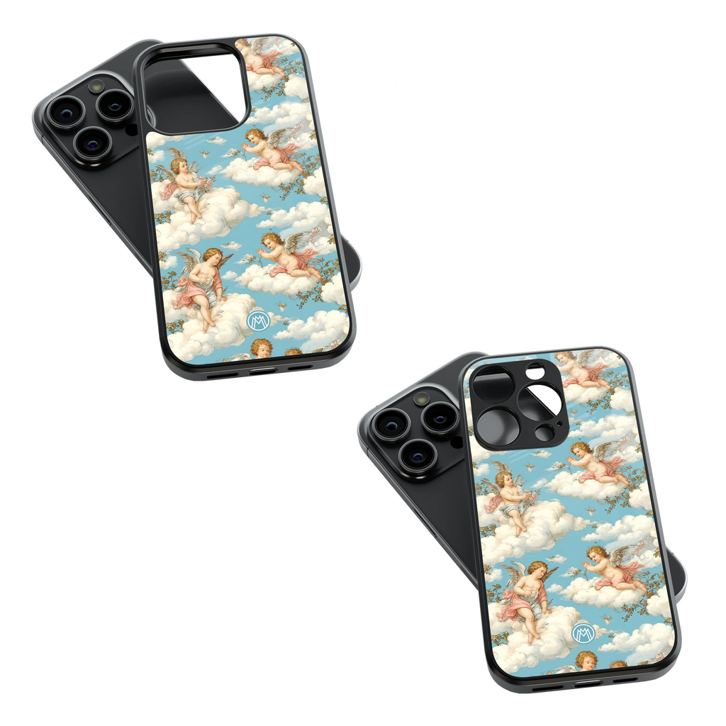 Trendy Glass Back Mobile Case for iPhone, Samsung, Redmi, OnePlus, Google Pixel, Motorola