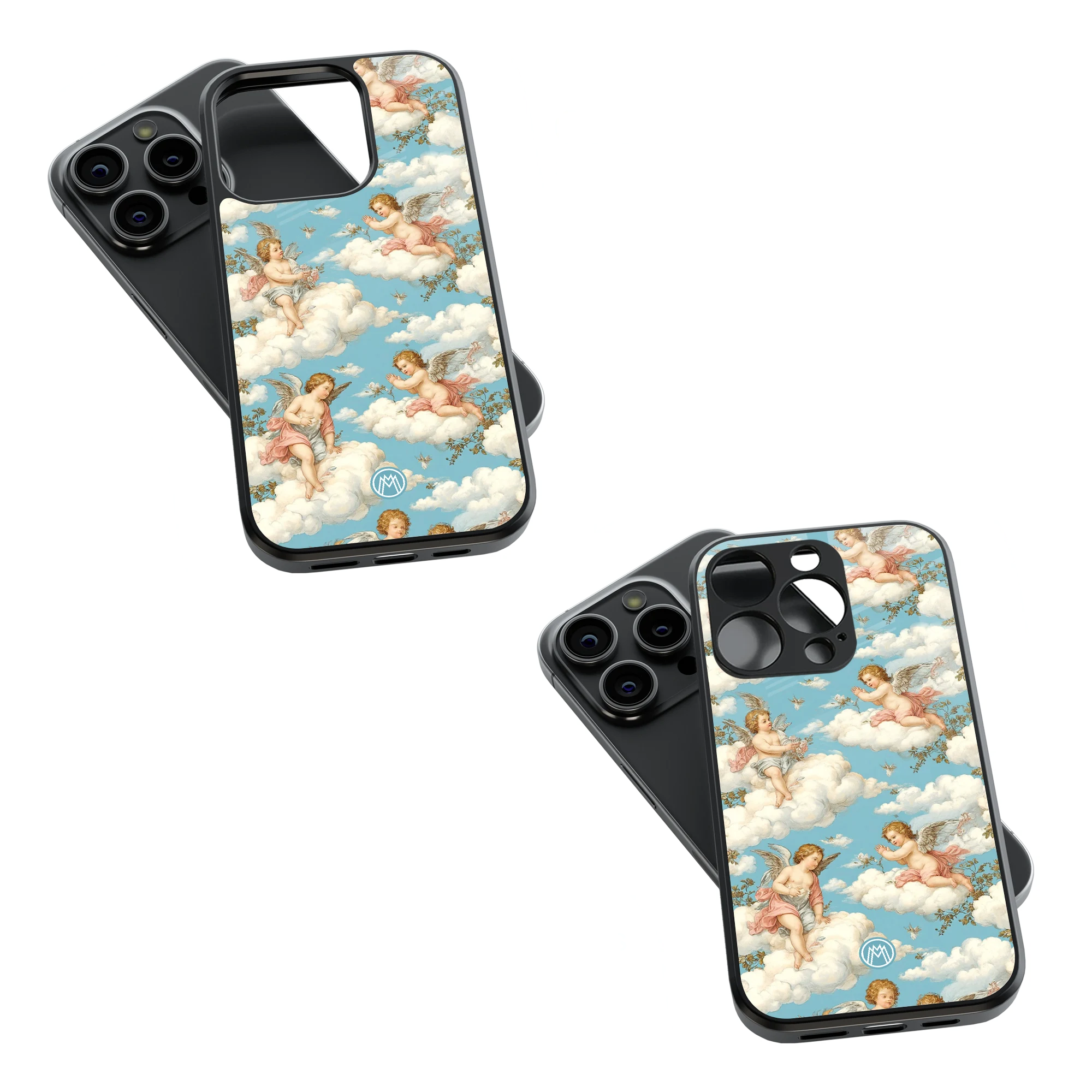 Trendy Glass Back Mobile Case for iPhone, Samsung, Redmi, OnePlus, Google Pixel, Motorola