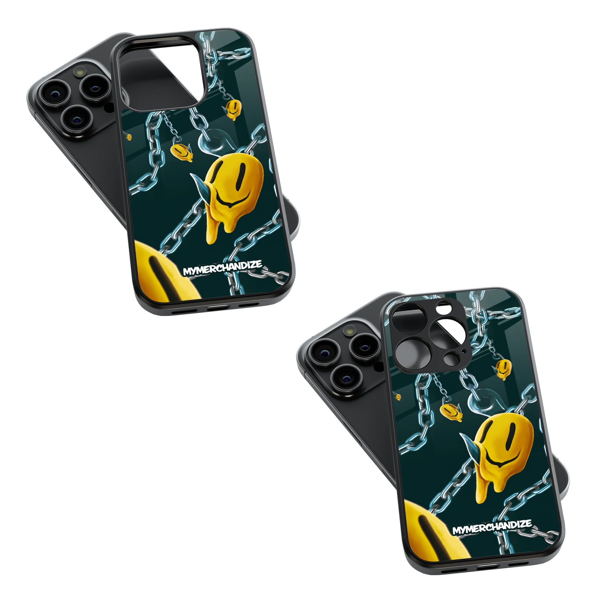 Trendy Glass Back Mobile Case for iPhone, Samsung, Redmi, OnePlus, Google Pixel, Motorola