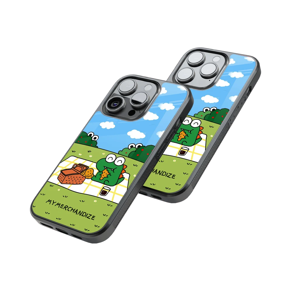 Protective Glass Back Phone Case Compatible with iPhone, Samsung, OnePlus, Pixel & More