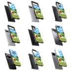 Durable Glass Back Mobile Case for iPhone, Samsung, OnePlus, Google Pixel, Redmi, Vivo, Oppo