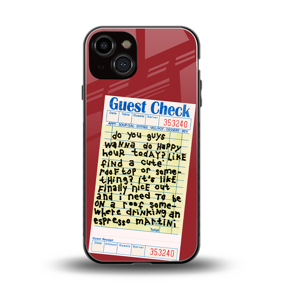 happy hour back phone cover | glass case for iphone 13