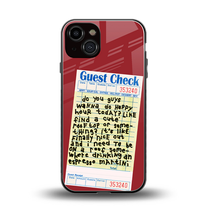happy hour back phone cover | glass case for iphone 13
