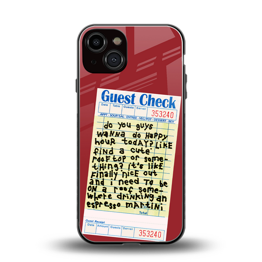 happy hour back phone cover | glass case for iphone 13