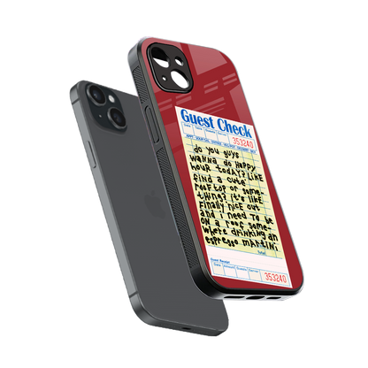 happy hour back phone cover | glass case for iphone 15 plus