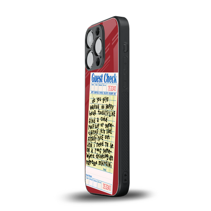 happy hour back phone cover | glass case for iphone 15 pro