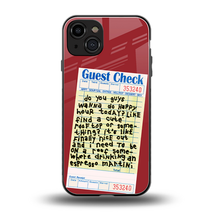 happy hour back phone cover | glass case for iphone 15