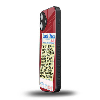 happy hour back phone cover | glass case for iphone 16 plus