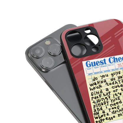 happy hour back phone cover | glass case for iphone 16 pro