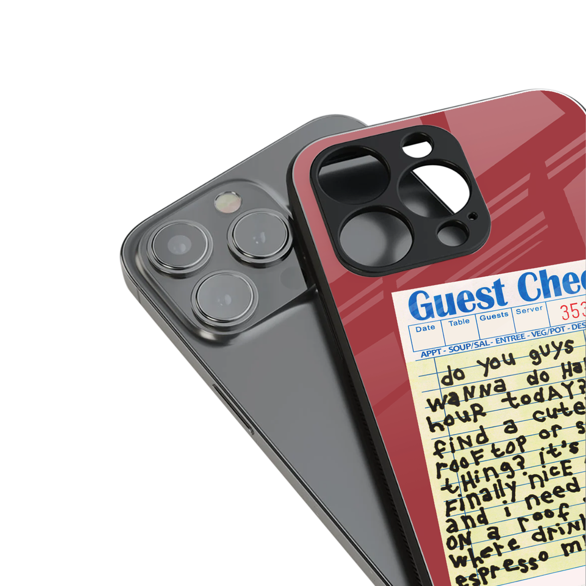 happy hour back phone cover | glass case for iphone 15 plus