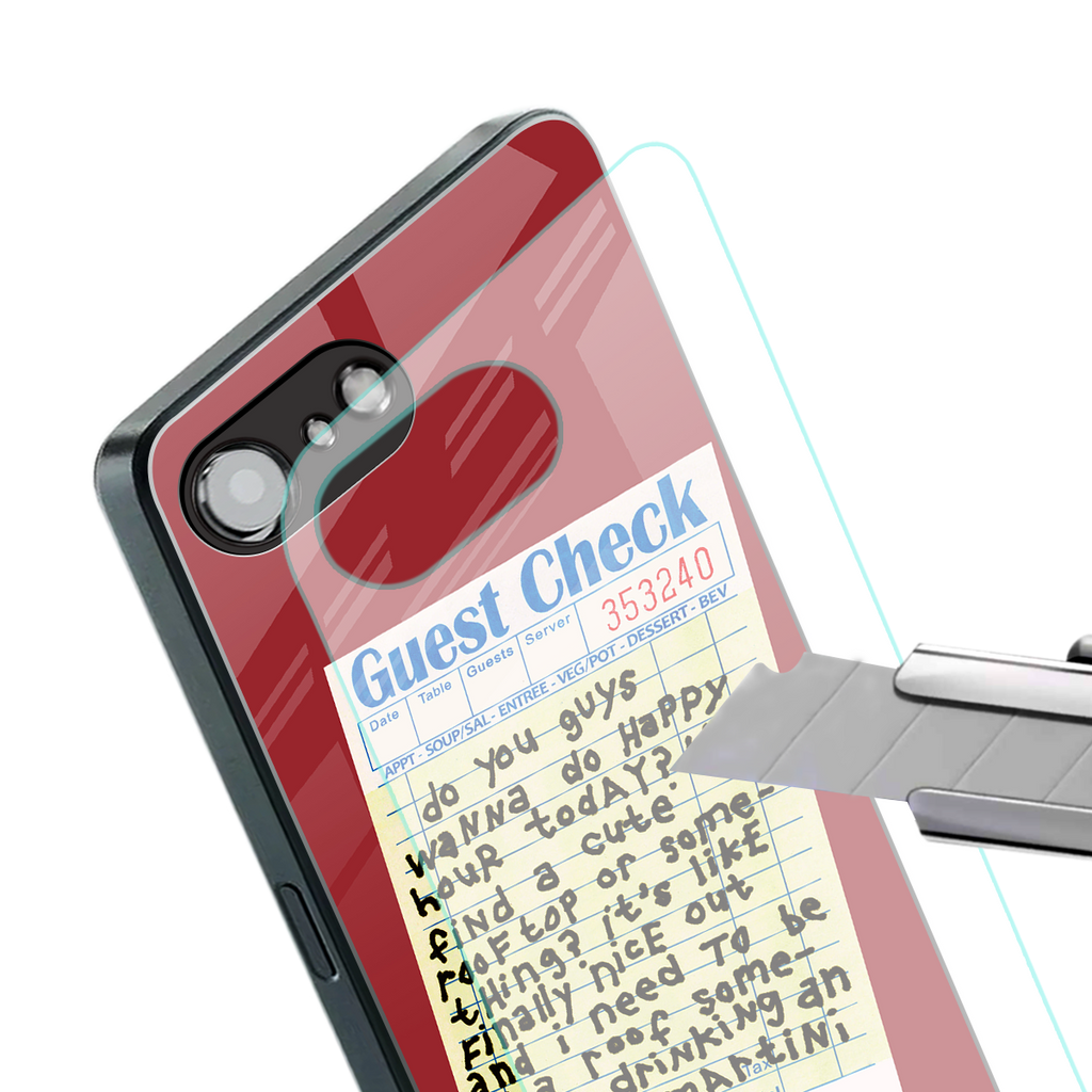 happy hour back phone cover | glass case for iphone 16e