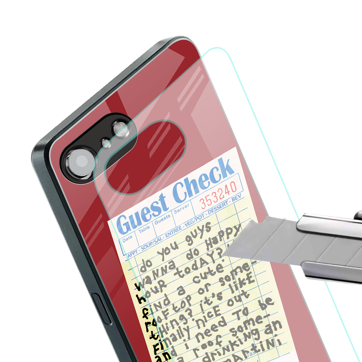 happy hour back phone cover | glass case for iphone 16e