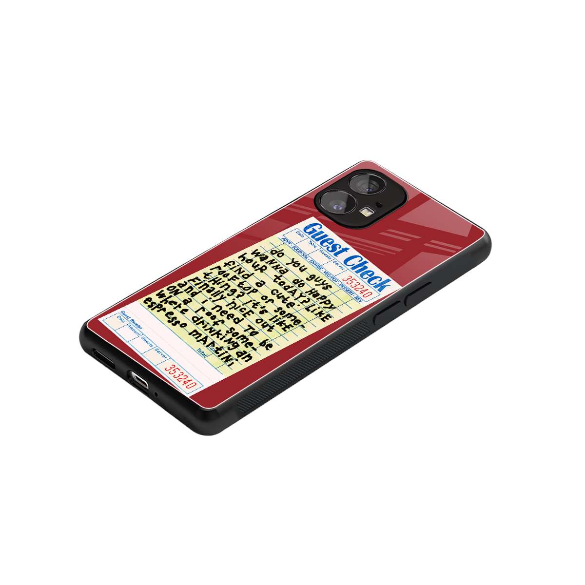 happy hour back phone cover | glass case for nothing phone 1