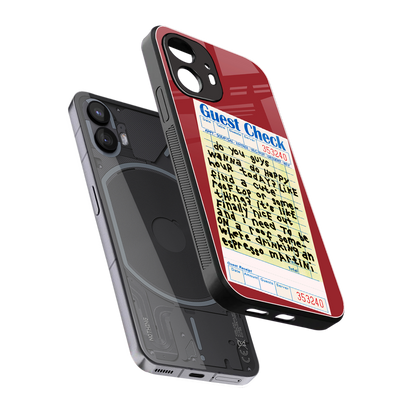 happy hour back phone cover | glass case for nothing phone 2