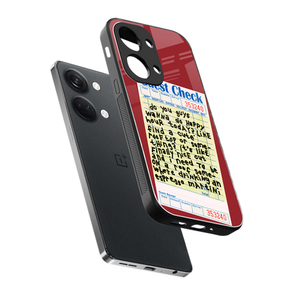 happy hour back phone cover | glass case for oneplus nord 3